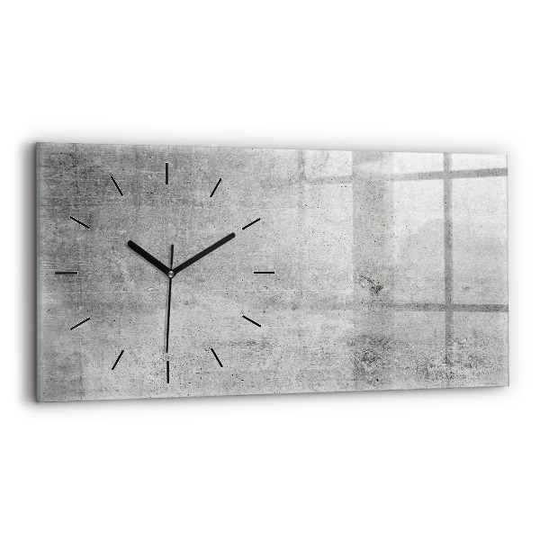 Horizontale Uhr mit motiv Rohe Wand