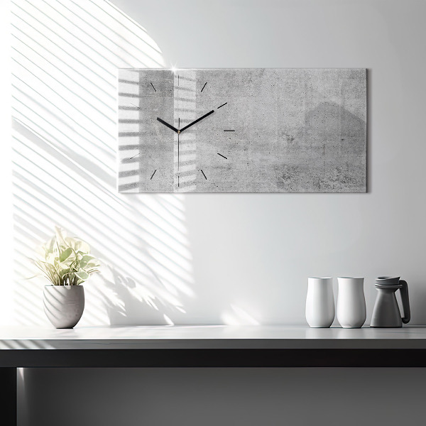 Horizontale Uhr mit motiv Rohe Wand