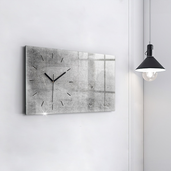 Horizontale Uhr mit motiv Rohe Wand