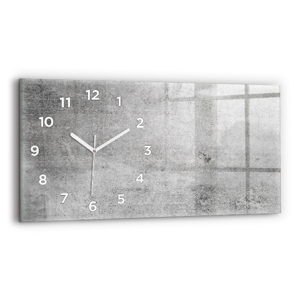Horizontale Uhr mit motiv Rohe Wand