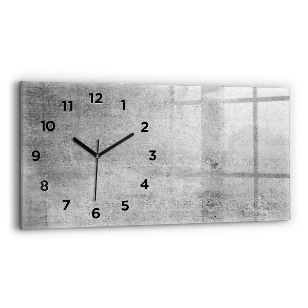 Horizontale Uhr mit motiv Rohe Wand