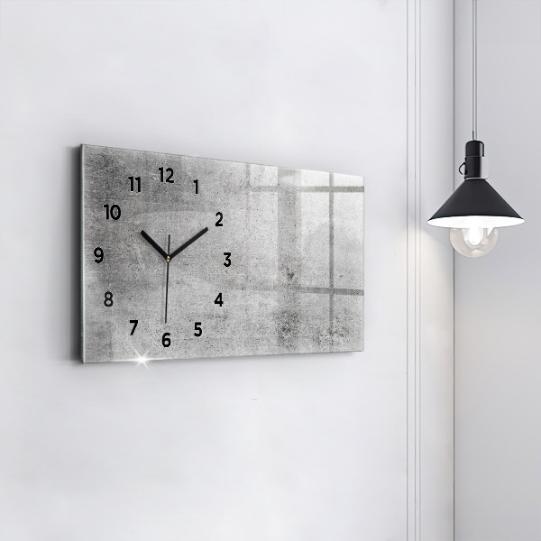 Horizontale Uhr mit motiv Rohe Wand