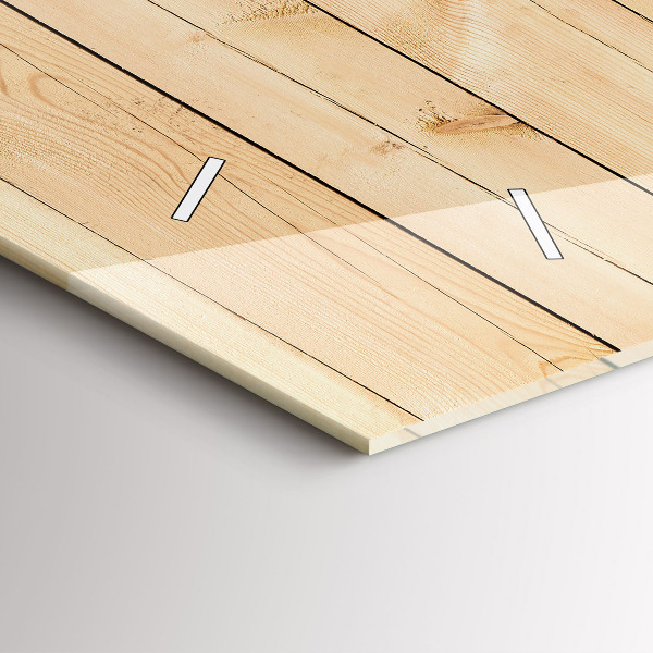 Horizontale Uhr mit motiv Hölzerne Bretter