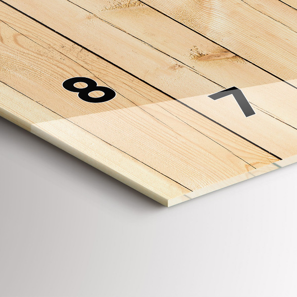 Horizontale Uhr mit motiv Hölzerne Bretter