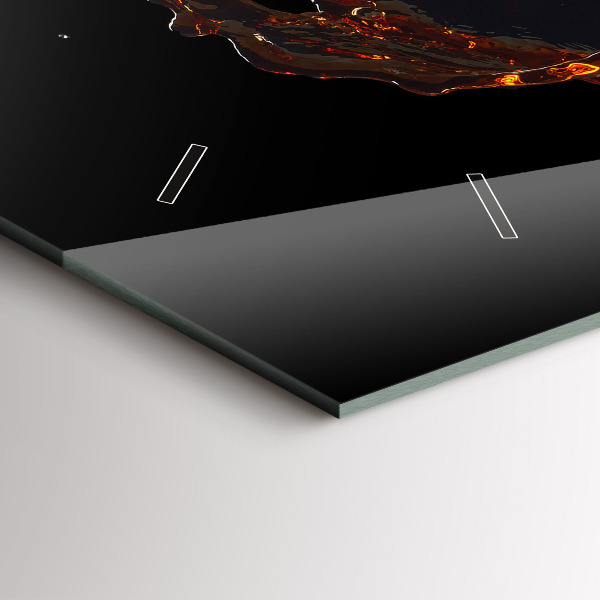 Horizontale Uhr Verschüttetes Getränk