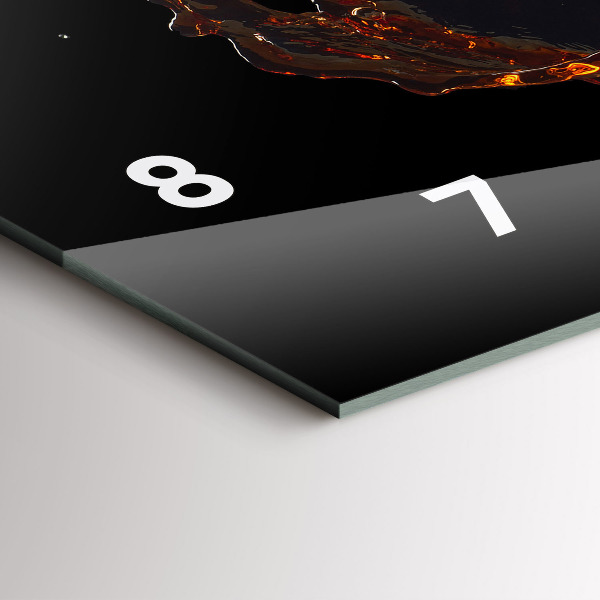 Horizontale Uhr Verschüttetes Getränk