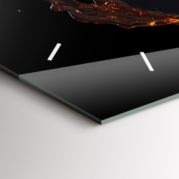 Horizontale Uhr Verschüttetes Getränk