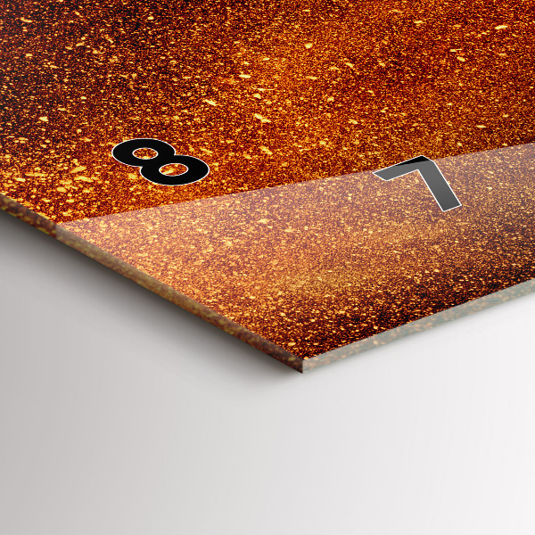 Horizontale Uhr mit motiv Chili-Schoten