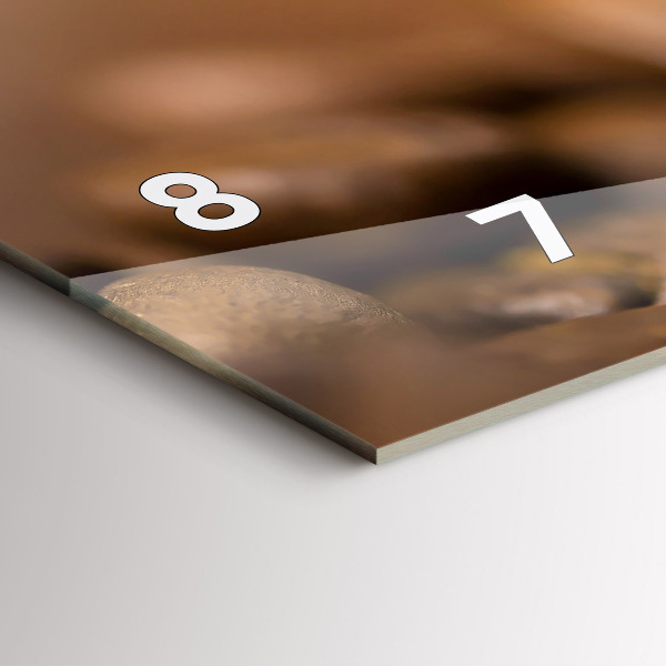 Horizontale Uhr Abstrakte Farben