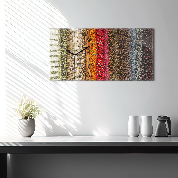 Horizontale Uhr Reihen von Gewürzen