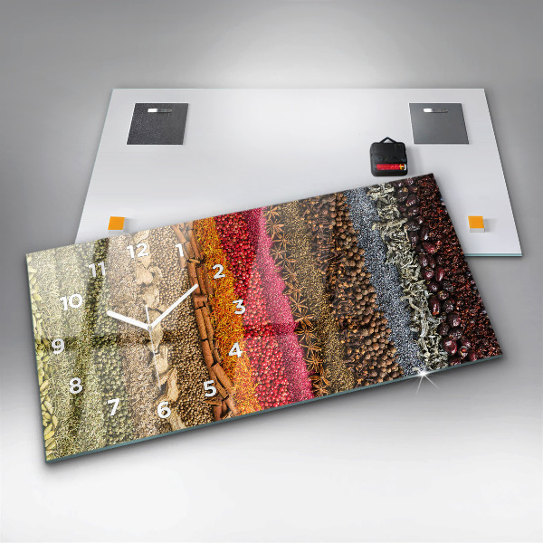 Horizontale Uhr Reihen von Gewürzen