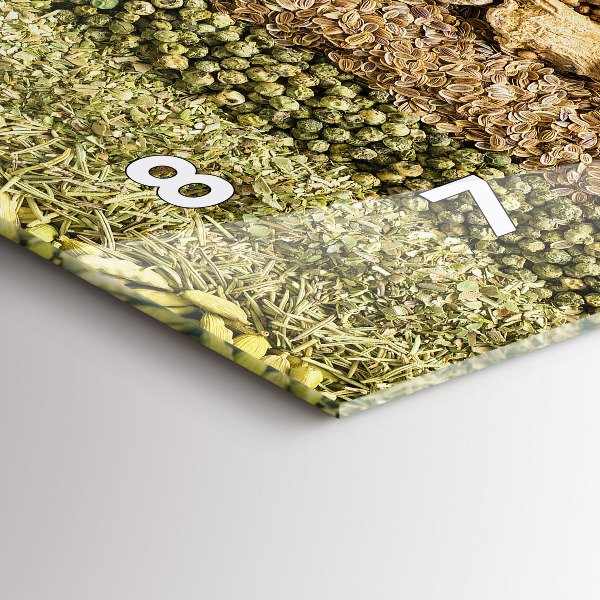 Horizontale Uhr Reihen von Gewürzen