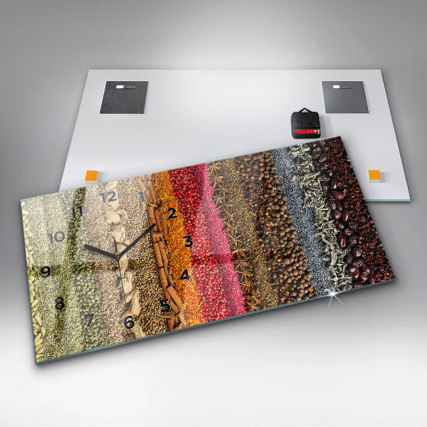 Horizontale Uhr Reihen von Gewürzen