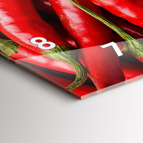 Horizontale Uhr mit motiv Scharfe Paprika