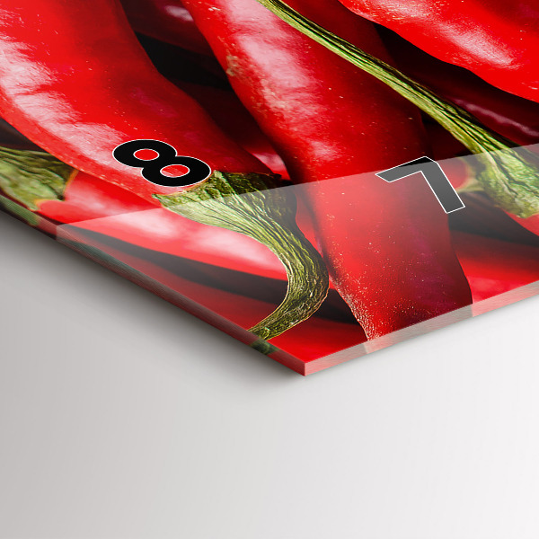 Horizontale Uhr mit motiv Scharfe Paprika