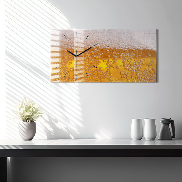 Horizontale Uhr mit motiv Bier