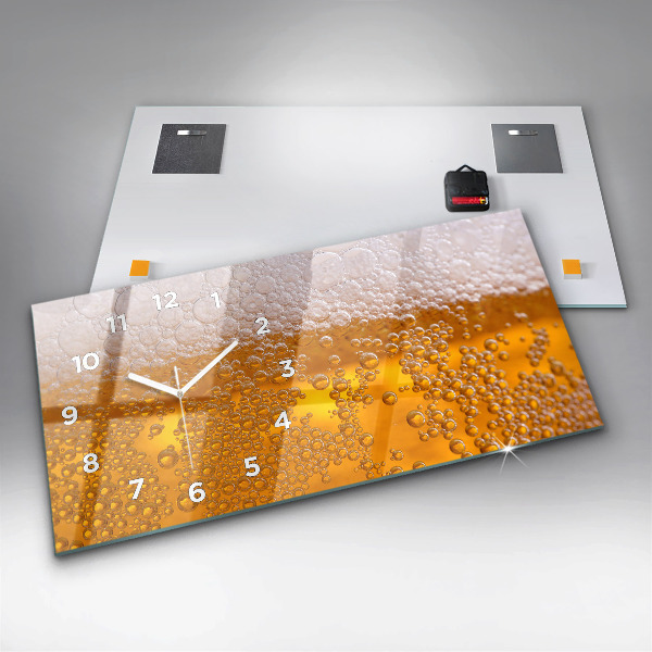 Horizontale Uhr mit motiv Bier