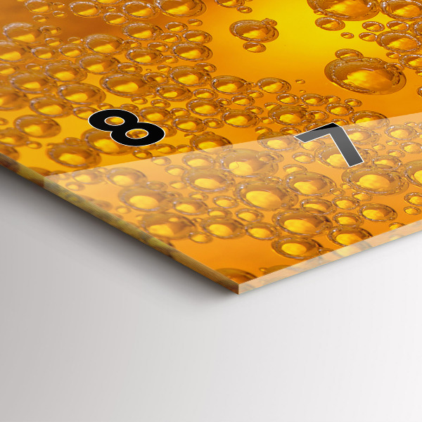 Horizontale Uhr mit motiv Bier