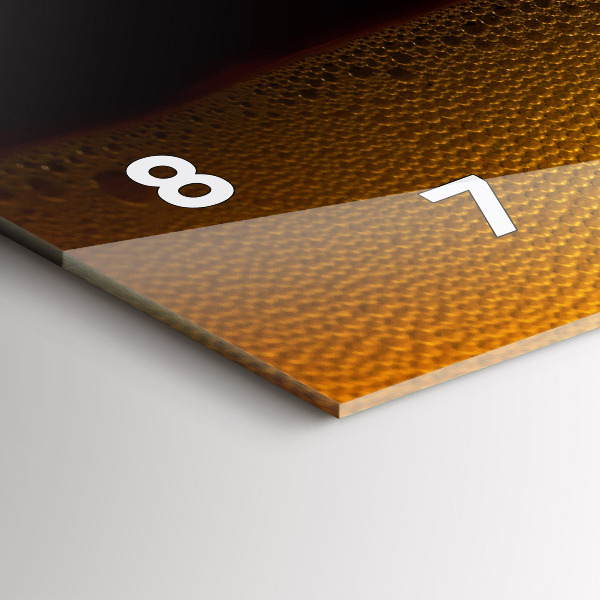 Horizontale Uhr mit motiv Orangensaft