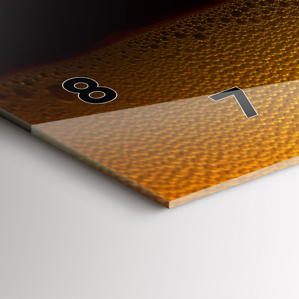 Horizontale Uhr mit motiv Orangensaft