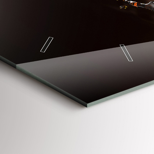 Horizontale Uhr mit motiv Heißer Kaffee