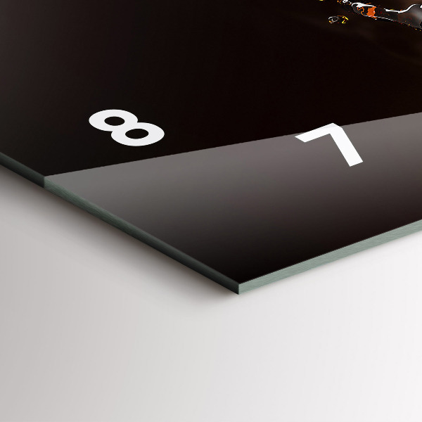 Horizontale Uhr mit motiv Heißer Kaffee