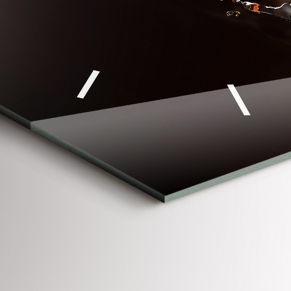 Horizontale Uhr mit motiv Heißer Kaffee