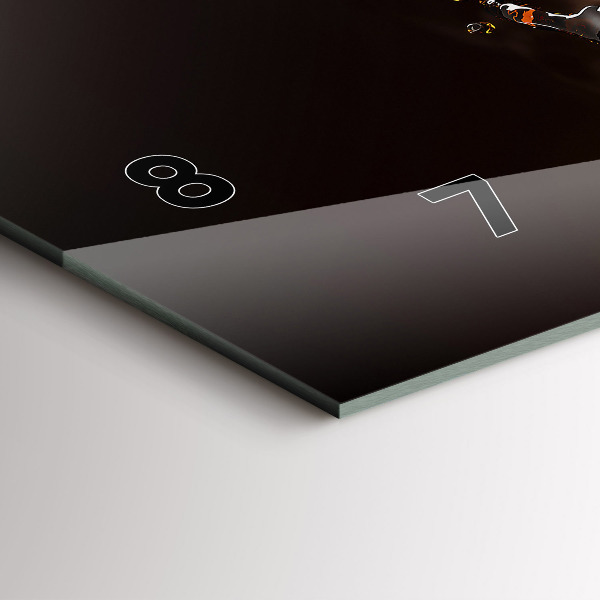 Horizontale Uhr mit motiv Heißer Kaffee