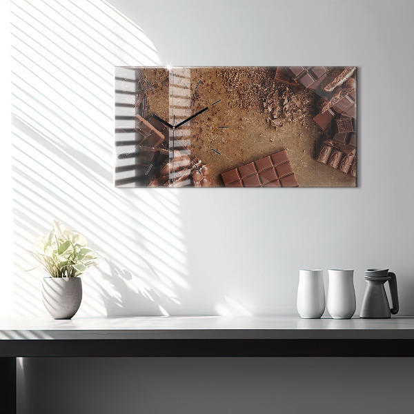 Horizontale Uhr Schokoladentafeln