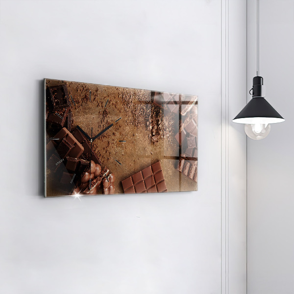 Horizontale Uhr Schokoladentafeln