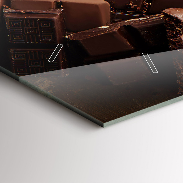 Horizontale Uhr Schokoladentafeln