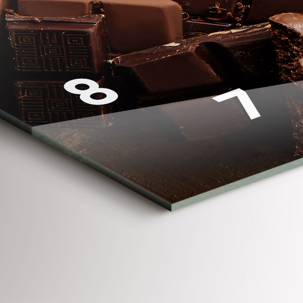 Horizontale Uhr Schokoladentafeln