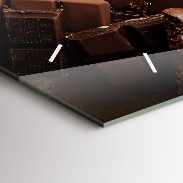 Horizontale Uhr Schokoladentafeln