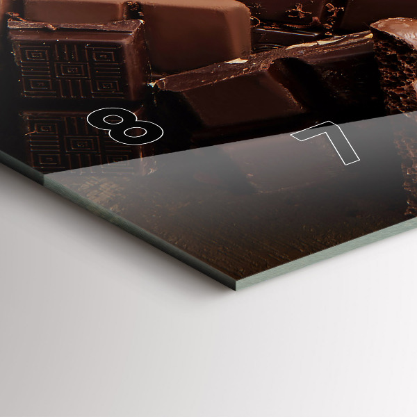 Horizontale Uhr Schokoladentafeln