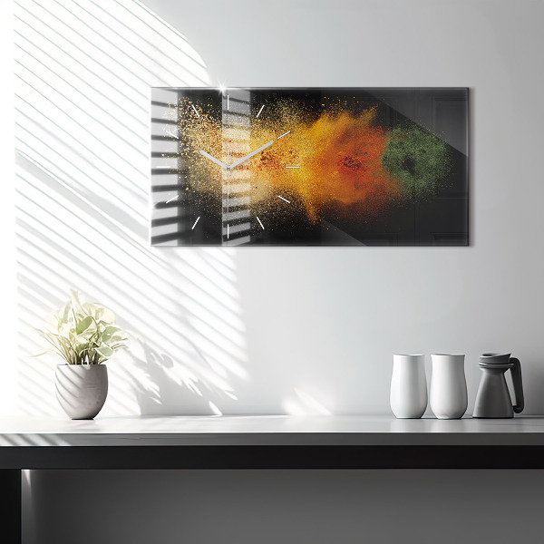 Horizontale Uhr mit motiv Verstreute Gewürze