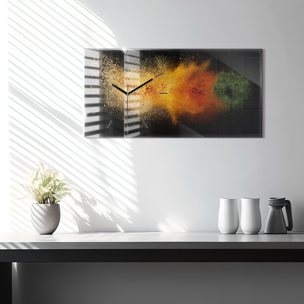 Horizontale Uhr mit motiv Verstreute Gewürze