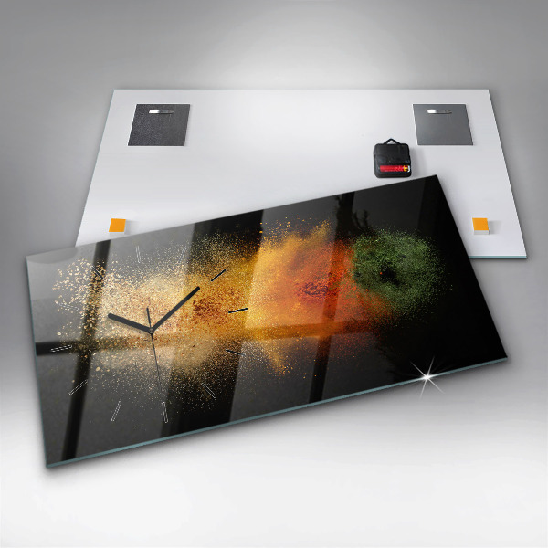 Horizontale Uhr mit motiv Verstreute Gewürze