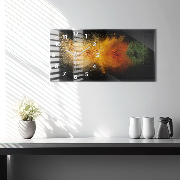 Horizontale Uhr mit motiv Verstreute Gewürze