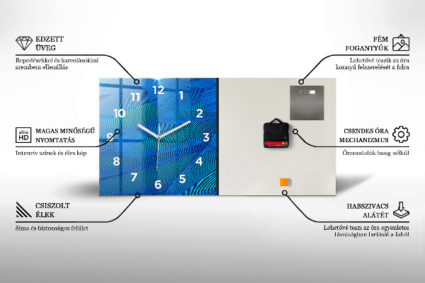 Horizontale Uhr mit motiv Verstreute Gewürze