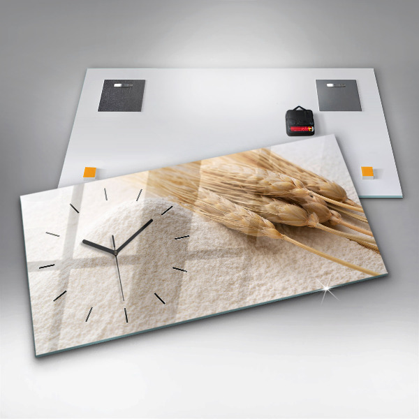 Horizontale Uhr mit motiv Mehl