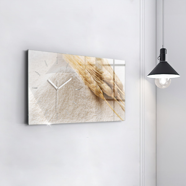 Horizontale Uhr mit motiv Mehl
