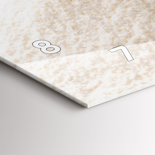 Horizontale Uhr mit motiv Mehl