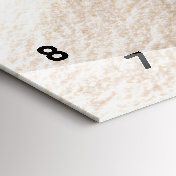 Horizontale Uhr mit motiv Mehl