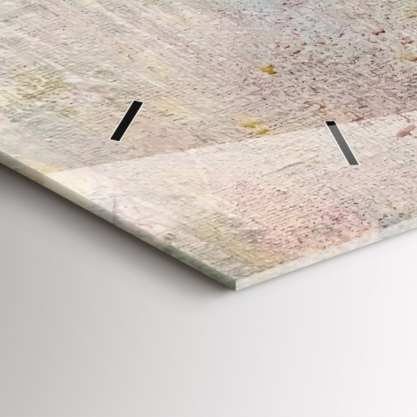 Horizontale Uhr mit motiv Gemalte Abstraktion