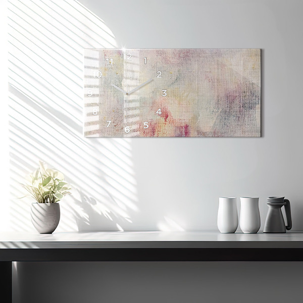 Horizontale Uhr mit motiv Gemalte Abstraktion