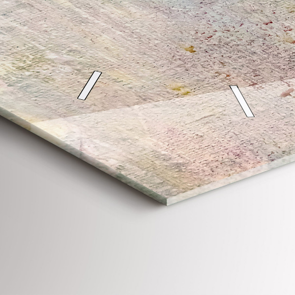 Horizontale Uhr mit motiv Gemalte Abstraktion