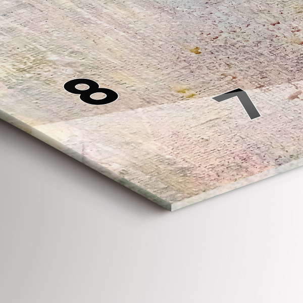 Horizontale Uhr mit motiv Gemalte Abstraktion