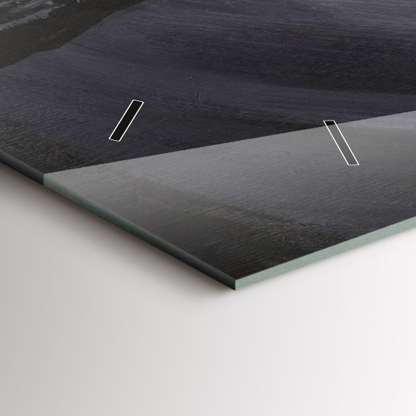 Horizontale Uhr mit motiv Rabe im Mondlicht