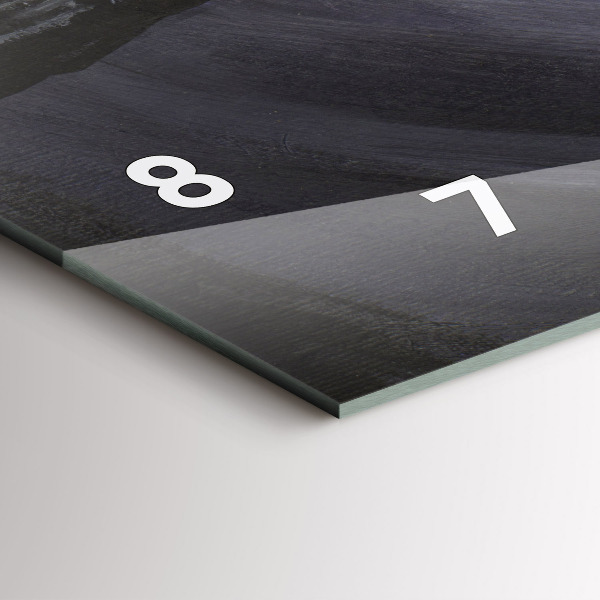 Horizontale Uhr mit motiv Rabe im Mondlicht