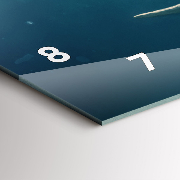 Horizontale Uhr mit motiv Schwimmender Elefant im Ozean